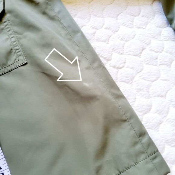 Banana Republic bomber jacket petite olive army S - Picture 8 of 10